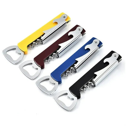 3-in-1 Corkscrew Bottle Opener with Foil Cutter