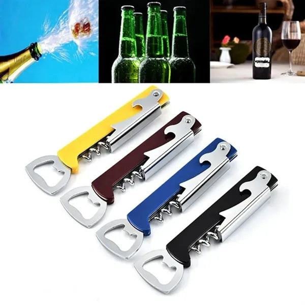 3-in-1 Corkscrew Bottle Opener with Foil Cutter
