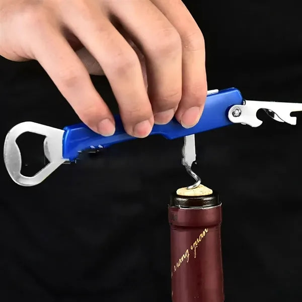 3-in-1 Corkscrew Bottle Opener with Foil Cutter