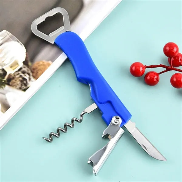3-in-1 Corkscrew Bottle Opener with Foil Cutter