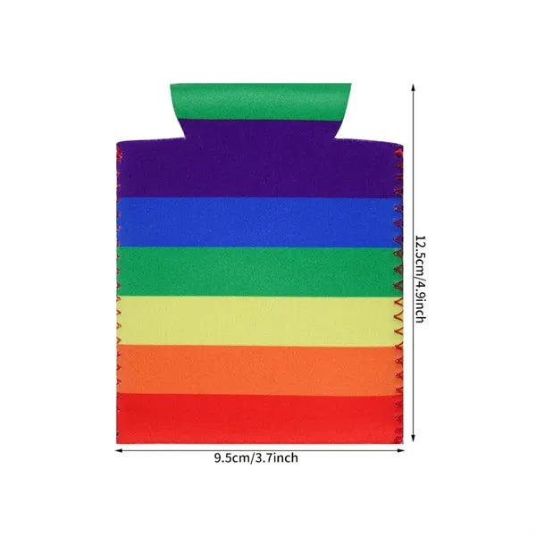 Rainbow Neoprene Can Cooler Sleeve for Pride Events