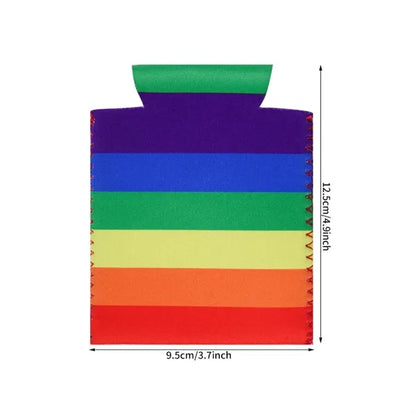 Rainbow Neoprene Can Cooler Sleeve for Pride Events