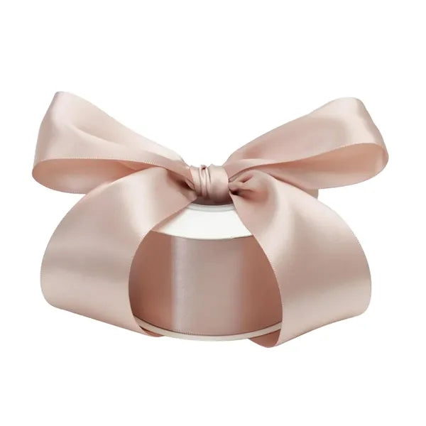 Red Satin Decorative Bow with Gold Trim for Gift Wrap