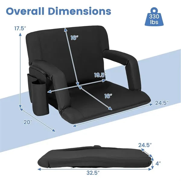 Heated Foldable Portable Outdoor Recliner Chair