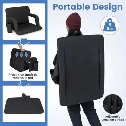 Heated Foldable Portable Outdoor Recliner Chair