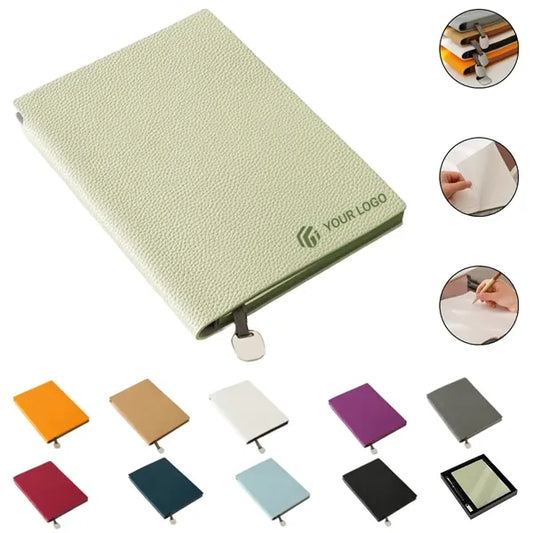 A5 imitation leather lychee pattern business office notebook