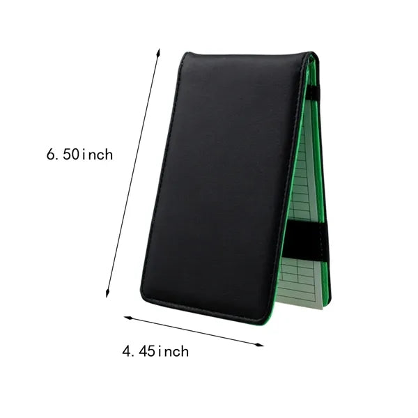 Professional outdoor softball golf score notebook scorebook