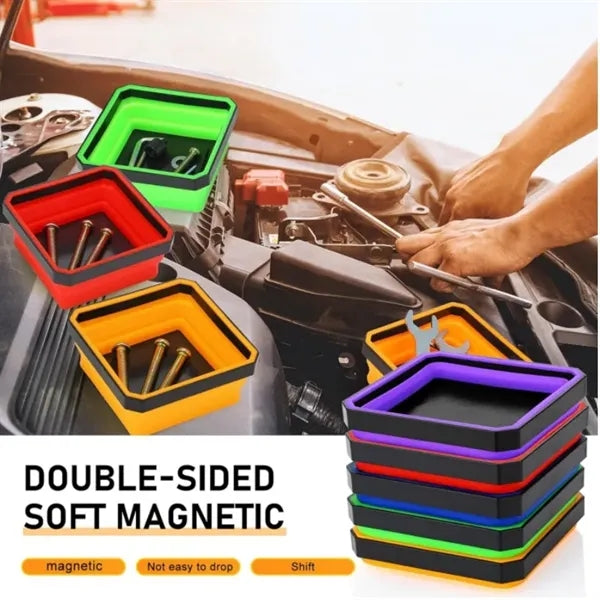 Collapsible Portable Magnetic Tool Tray