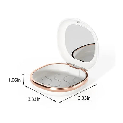 Slim cute mouth guard aligner retainer case with mirror