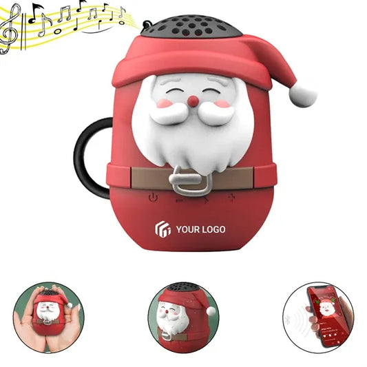 Mini waterproof festive gift santa claus bluetooth speaker
