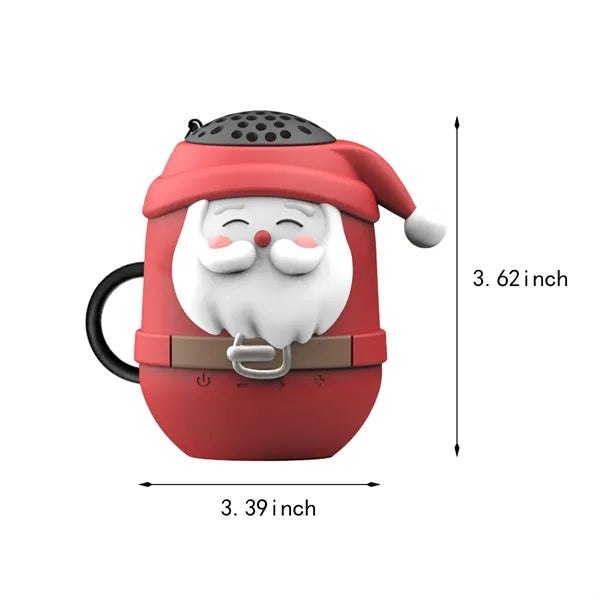 Mini waterproof festive gift santa claus bluetooth speaker