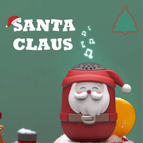 Mini waterproof festive gift santa claus bluetooth speaker