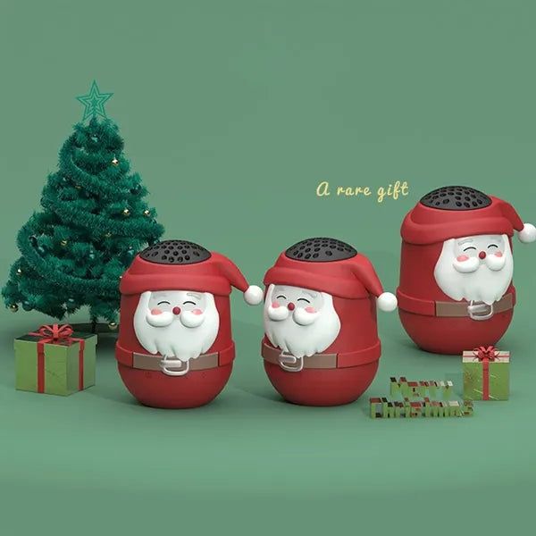 Mini waterproof festive gift santa claus bluetooth speaker