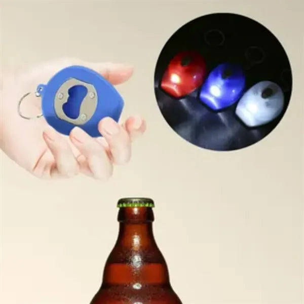 Custom Hard Hat Bottle Opener LED with Keychain