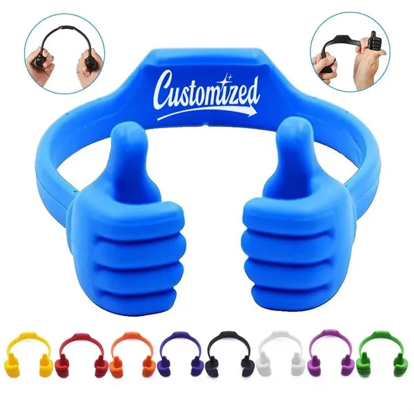Thumbs Up Flexible Phone Stand for Desk or Promo Use