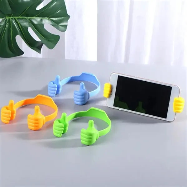 Thumbs Up Flexible Phone Stand for Desk or Promo Use