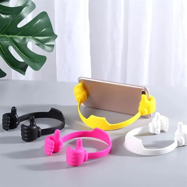 Thumbs Up Flexible Phone Stand for Desk or Promo Use