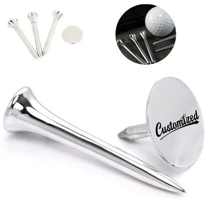 42mm Zinc Alloy Golf Tee Electroplated Durable