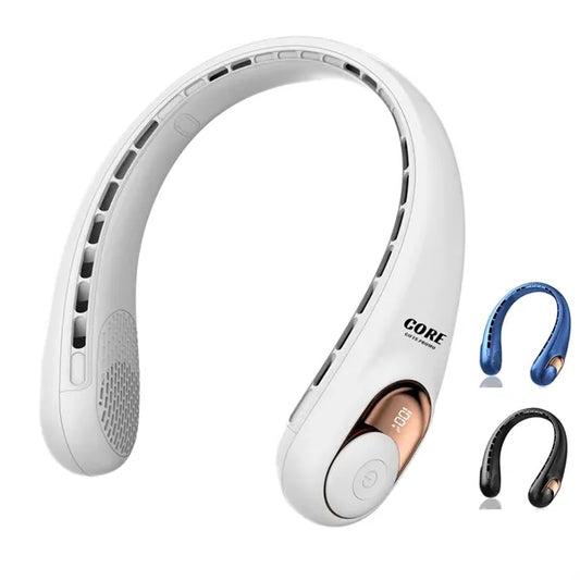 Portable Bladeless Neck Fans with LED Display