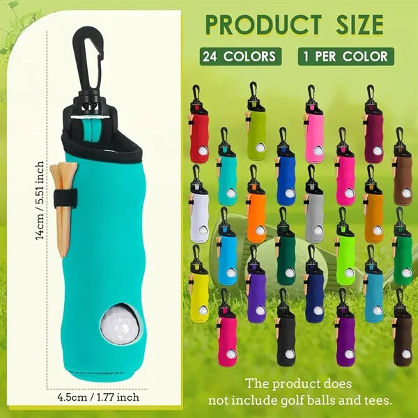 Neoprene Pouch Golf Ball Carry Bag