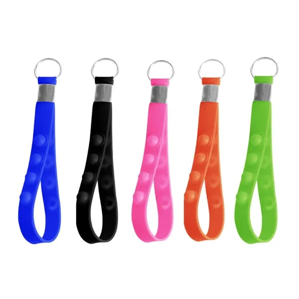 Silicone Fidget Pop Keychain Stress Reliever