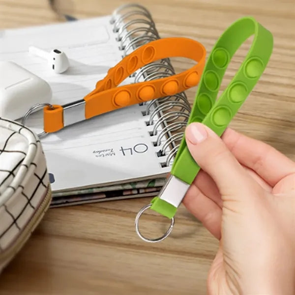 Silicone Fidget Pop Keychain Stress Reliever