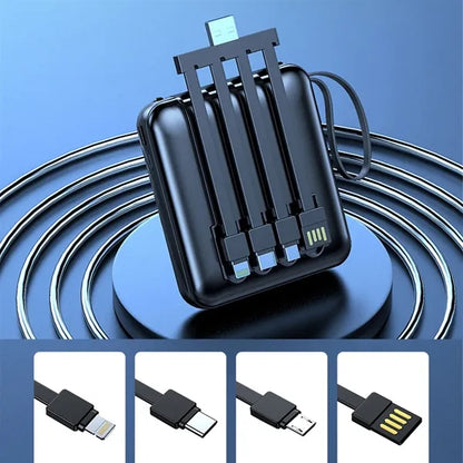 10000mAh mini LED display charger power bank with flashlight