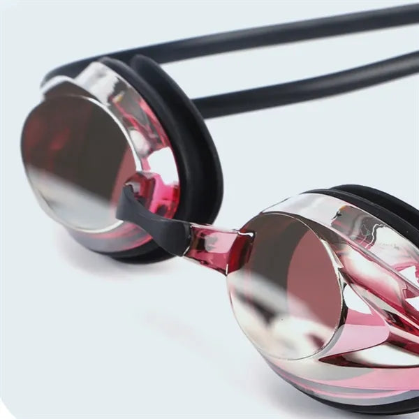 Anti-Fog Electroplated Swim Goggles with Adjustable Strap