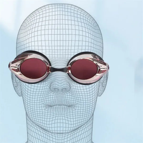 Anti-Fog Electroplated Swim Goggles with Adjustable Strap