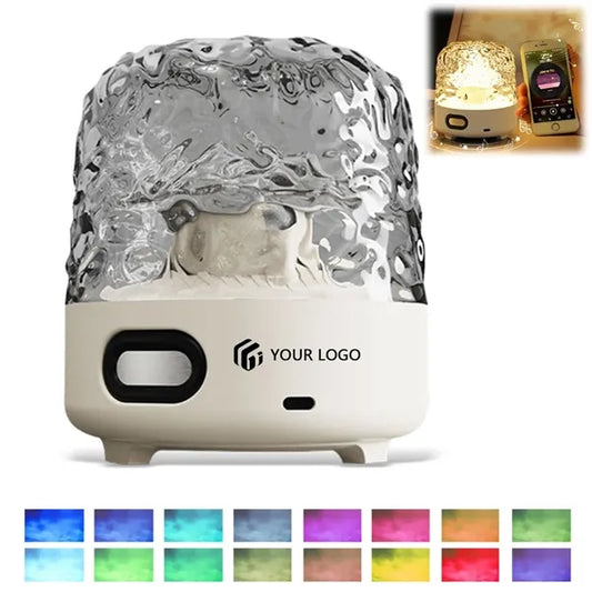 16 color room decor ocean wave lamp with bluetooth speaker