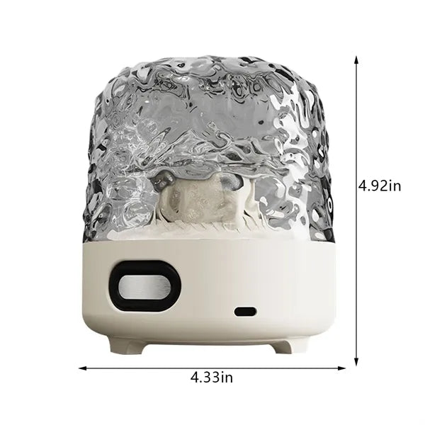 16 color room decor ocean wave lamp with bluetooth speaker