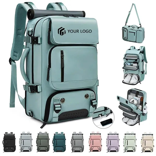 Large laptop compartment carry on duffle bag travel backpack