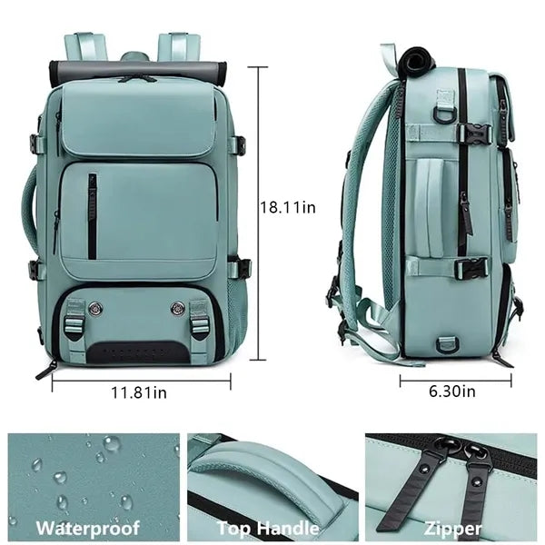Large laptop compartment carry on duffle bag travel backpack