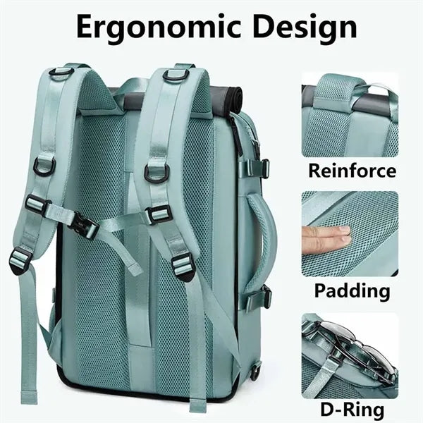 Large laptop compartment carry on duffle bag travel backpack