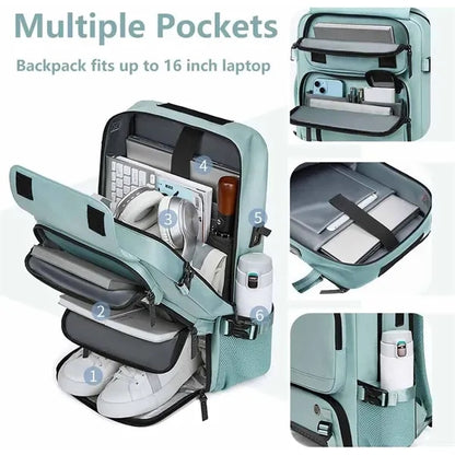 Large laptop compartment carry on duffle bag travel backpack