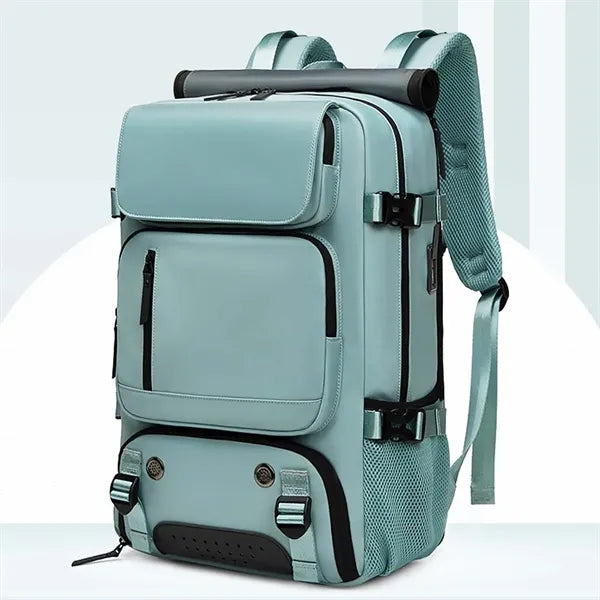 Large laptop compartment carry on duffle bag travel backpack