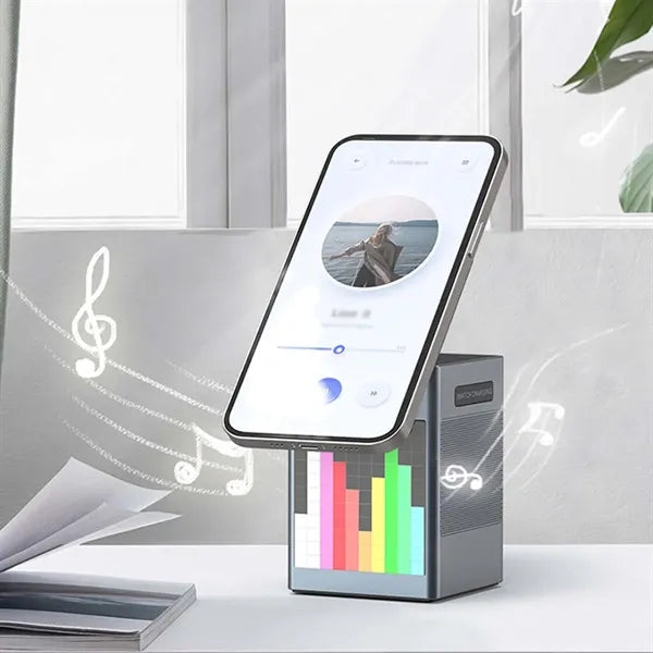 6 in 1 office bedroom gift speaker wireless charging station