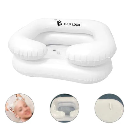 Durable portable inflatable shampoo bowl hair washing basin