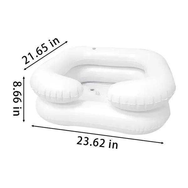 Durable portable inflatable shampoo bowl hair washing basin