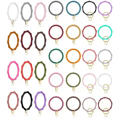 Silicone Bracelet Wristlet Keychain