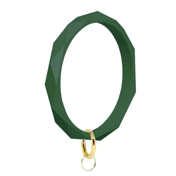 Silicone Bracelet Wristlet Keychain