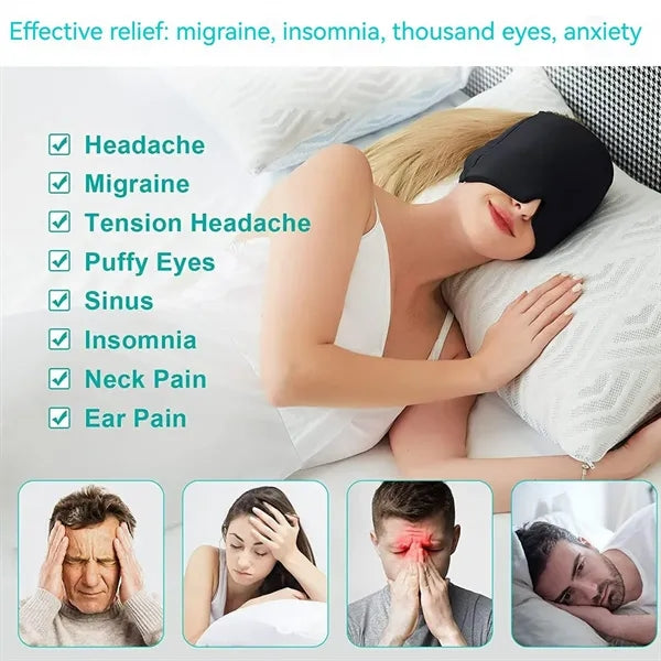 Gel Ice Compress Face Mask Stretchable Nursing Headgear