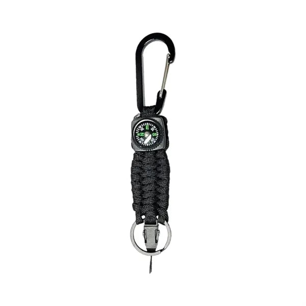 Hand Braided Paracord Keychain With Compass