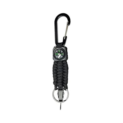 Hand Braided Paracord Keychain With Compass