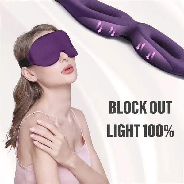 3D Sleeping Mask Soft Breathable Eye Cover