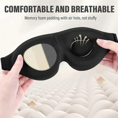 3D Sleeping Mask Soft Breathable Eye Cover