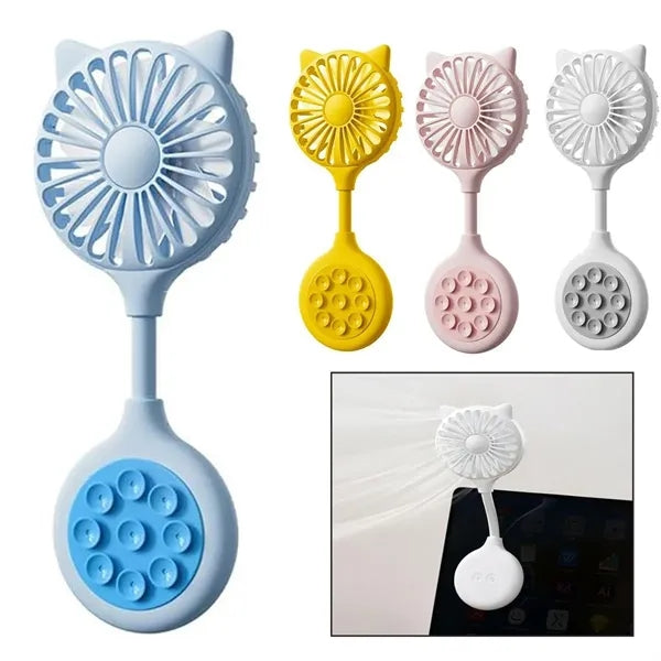 Suction Mini USB Desktop Portable Foldable Fan