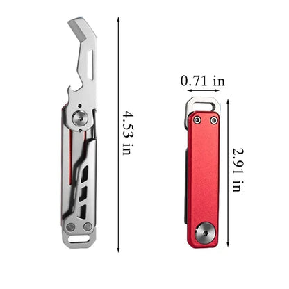 Multifunctional portable pocket bottle opener folding knife