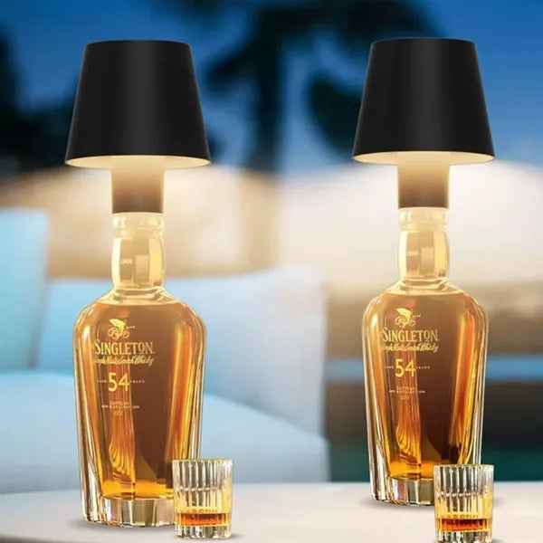 Embedded LED Wine Bottle Table Lamp