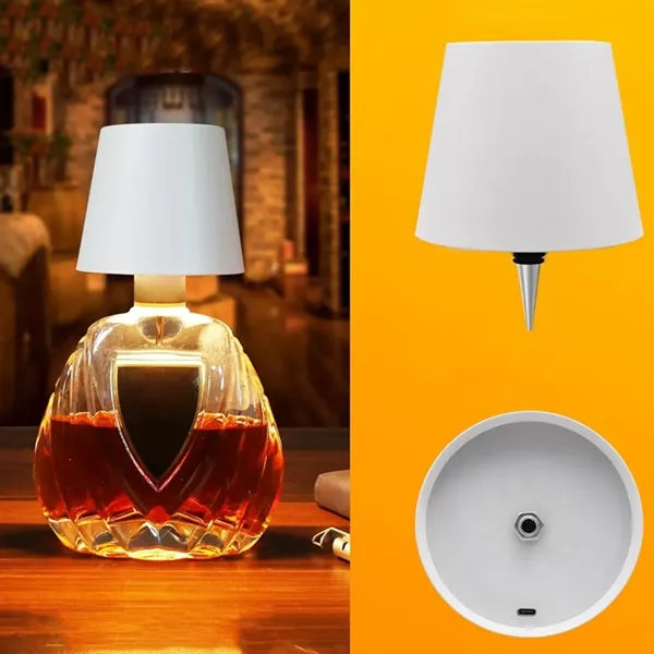 Embedded LED Wine Bottle Table Lamp